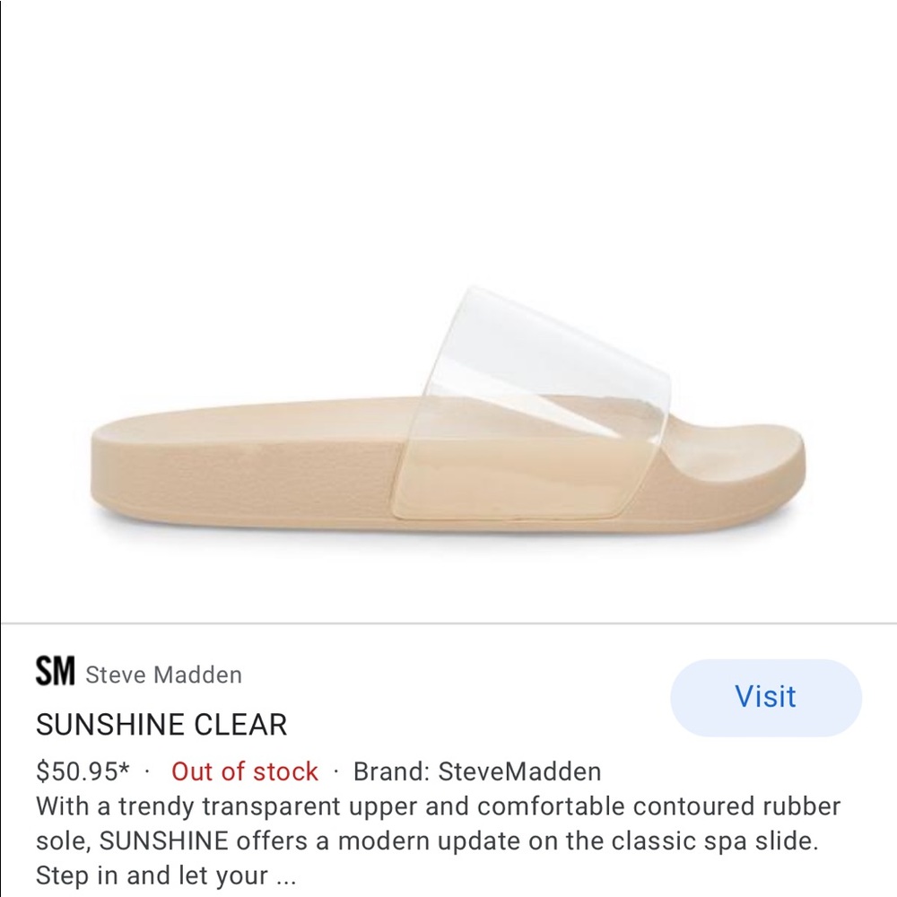 STEVE MADDEN clear slides